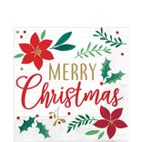 Holly Merry Christmas Lunch Napkins 16ct