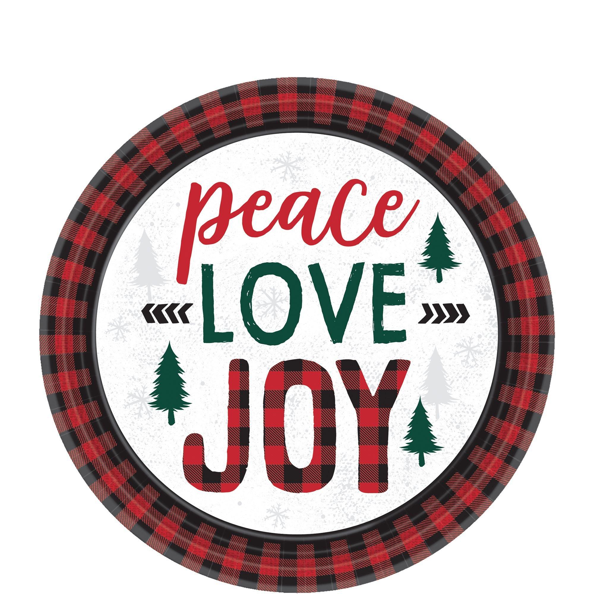 Cozy Holiday Dessert Plates 8ct Party City