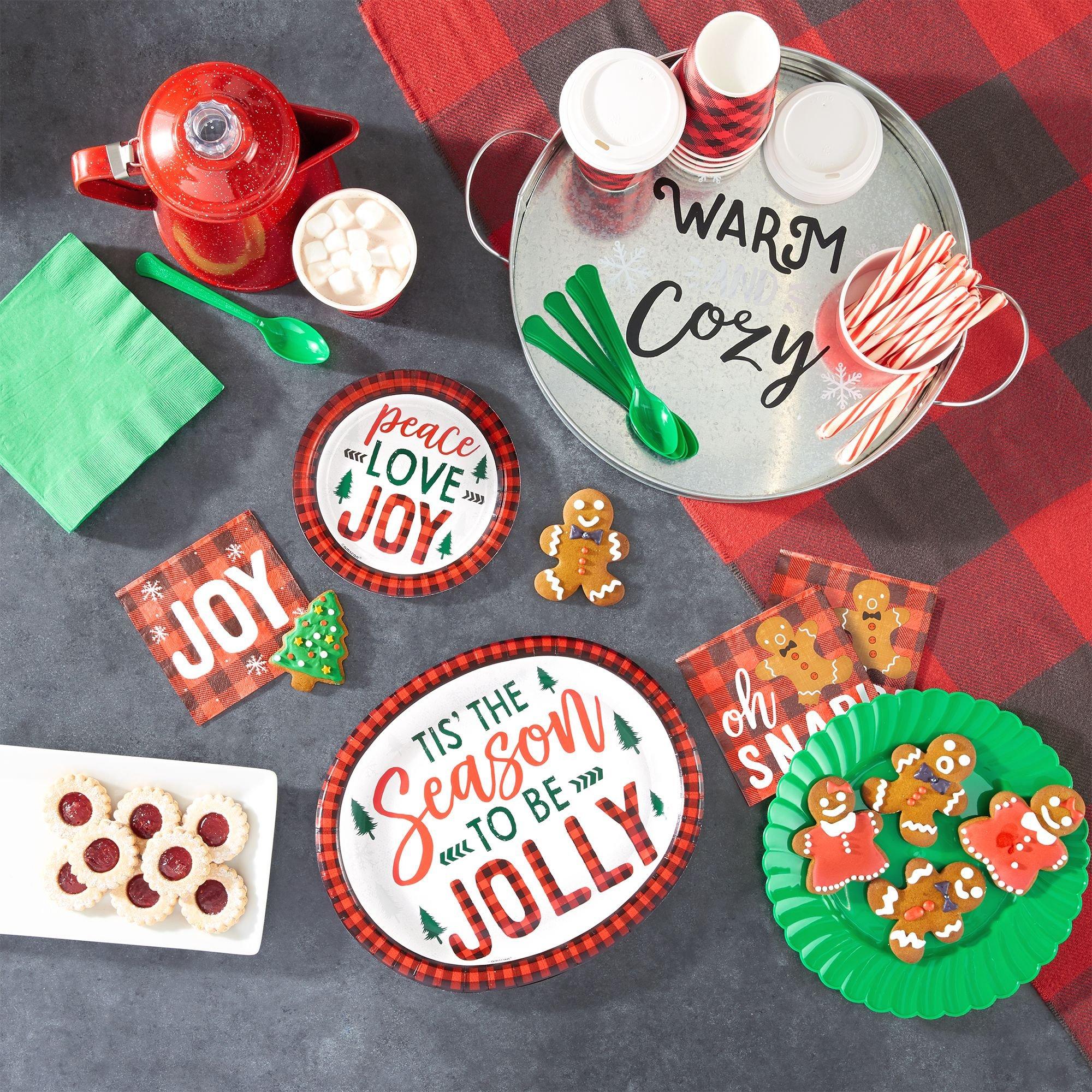 Cozy Holiday Dessert Plates 8ct Party City