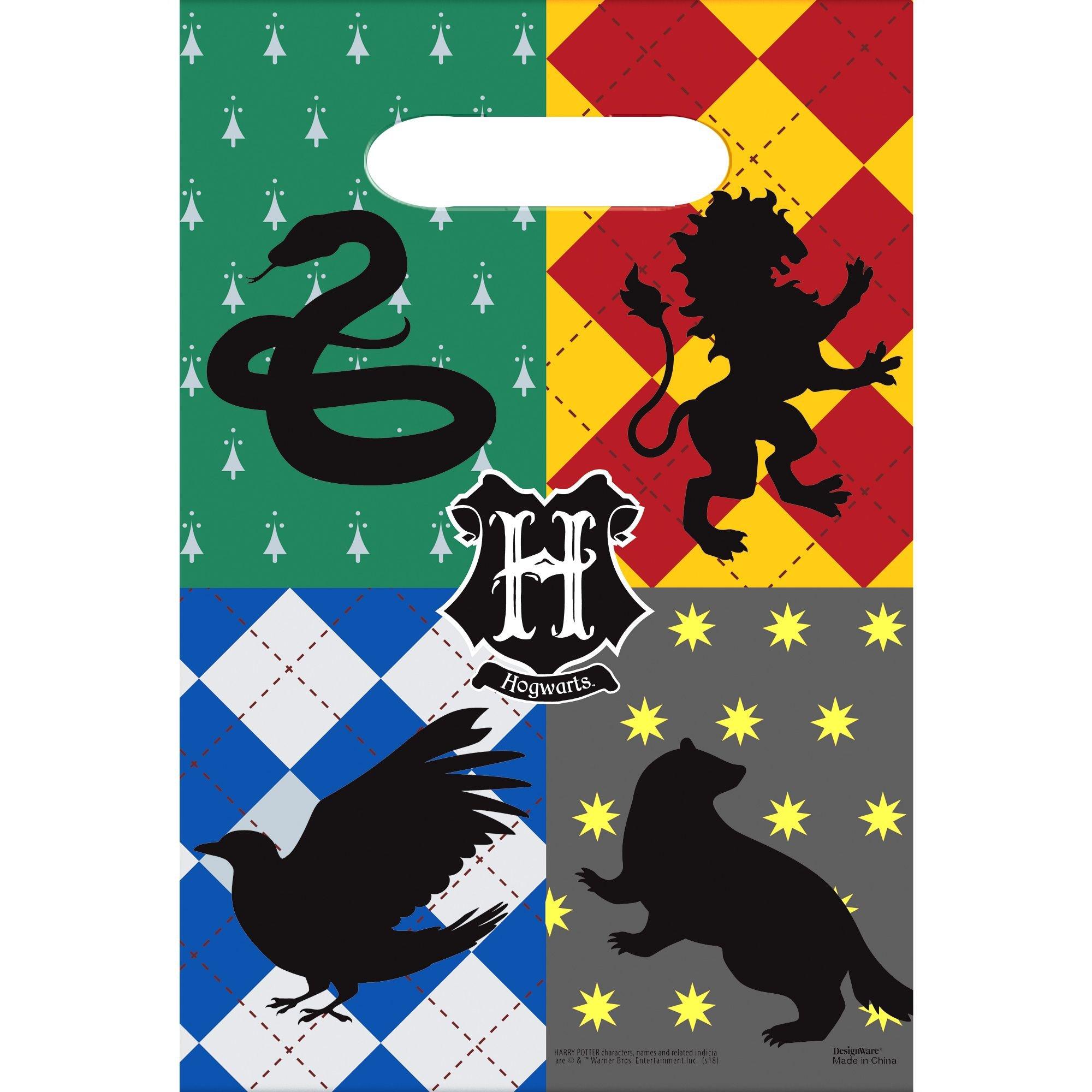 Hogwarts United Paper Gift Bags, 5.25in x 8.4in, 8ct - Harry Potter