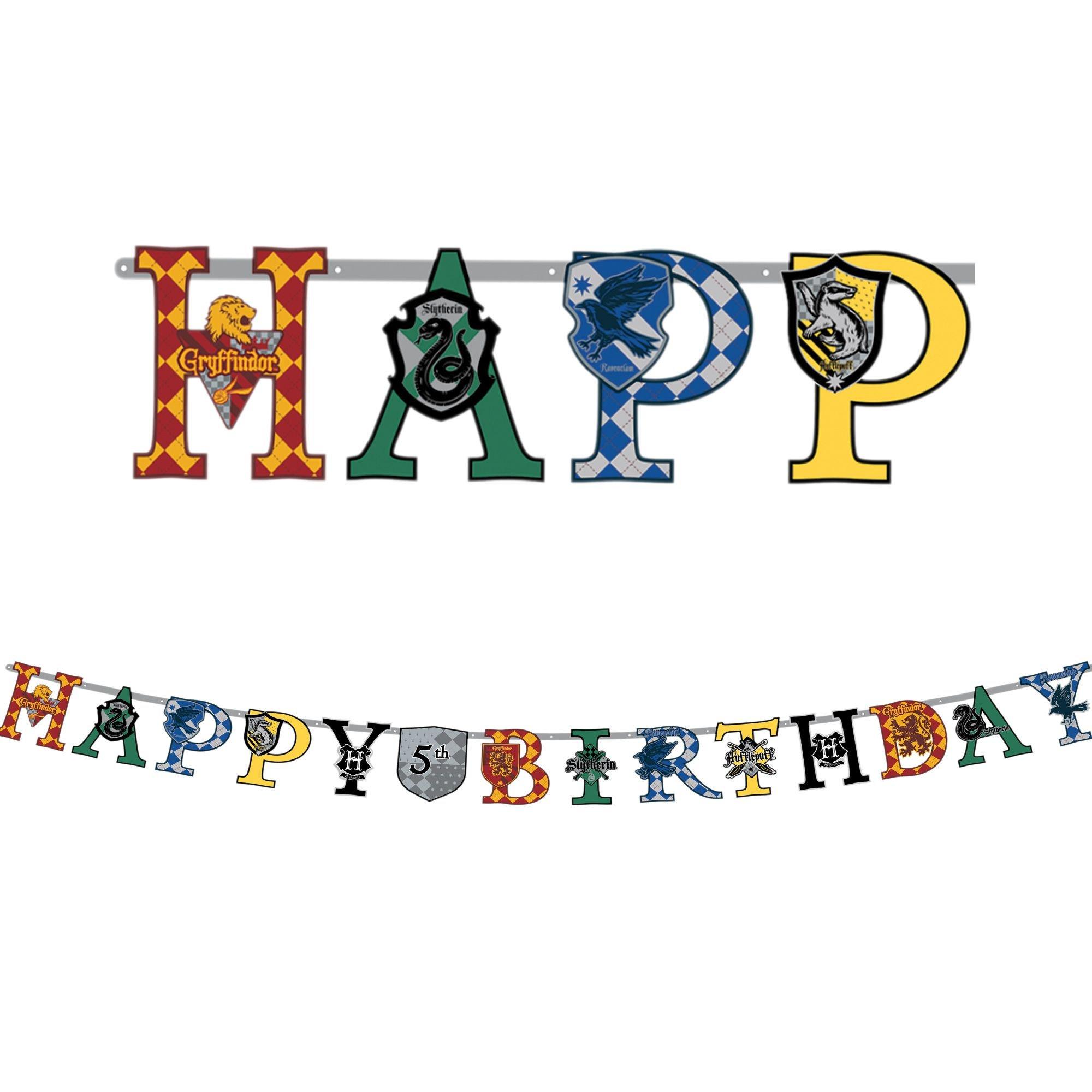 Harry Potter Birthday Banner Kit 10 1/2ft x 10in | Party City