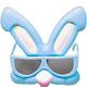 Child Blue Easter Bunny Sunglasses