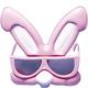 Child Pink Easter Bunny Sunglasses