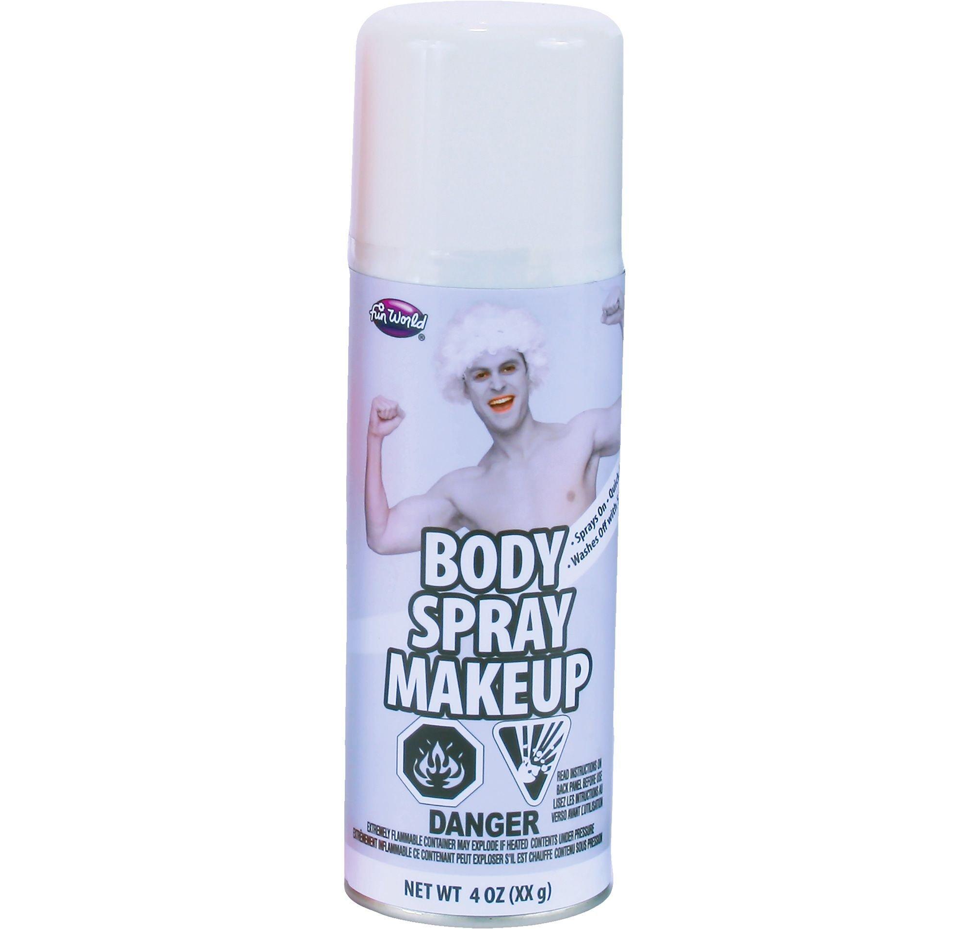 White Body Makeup Spray 4oz Party City