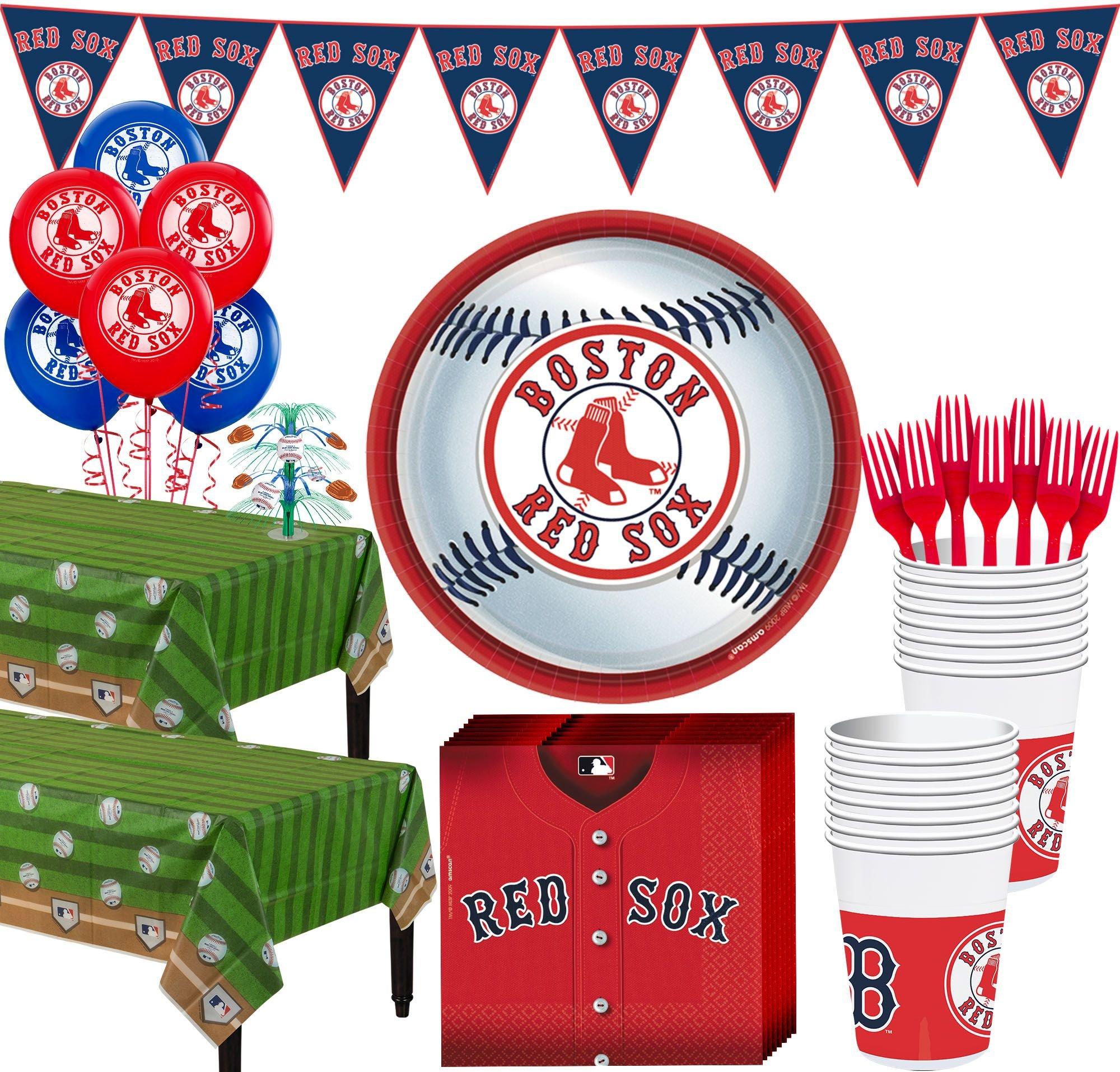 Super Boston Red Sox Party Kit for 36 Guests