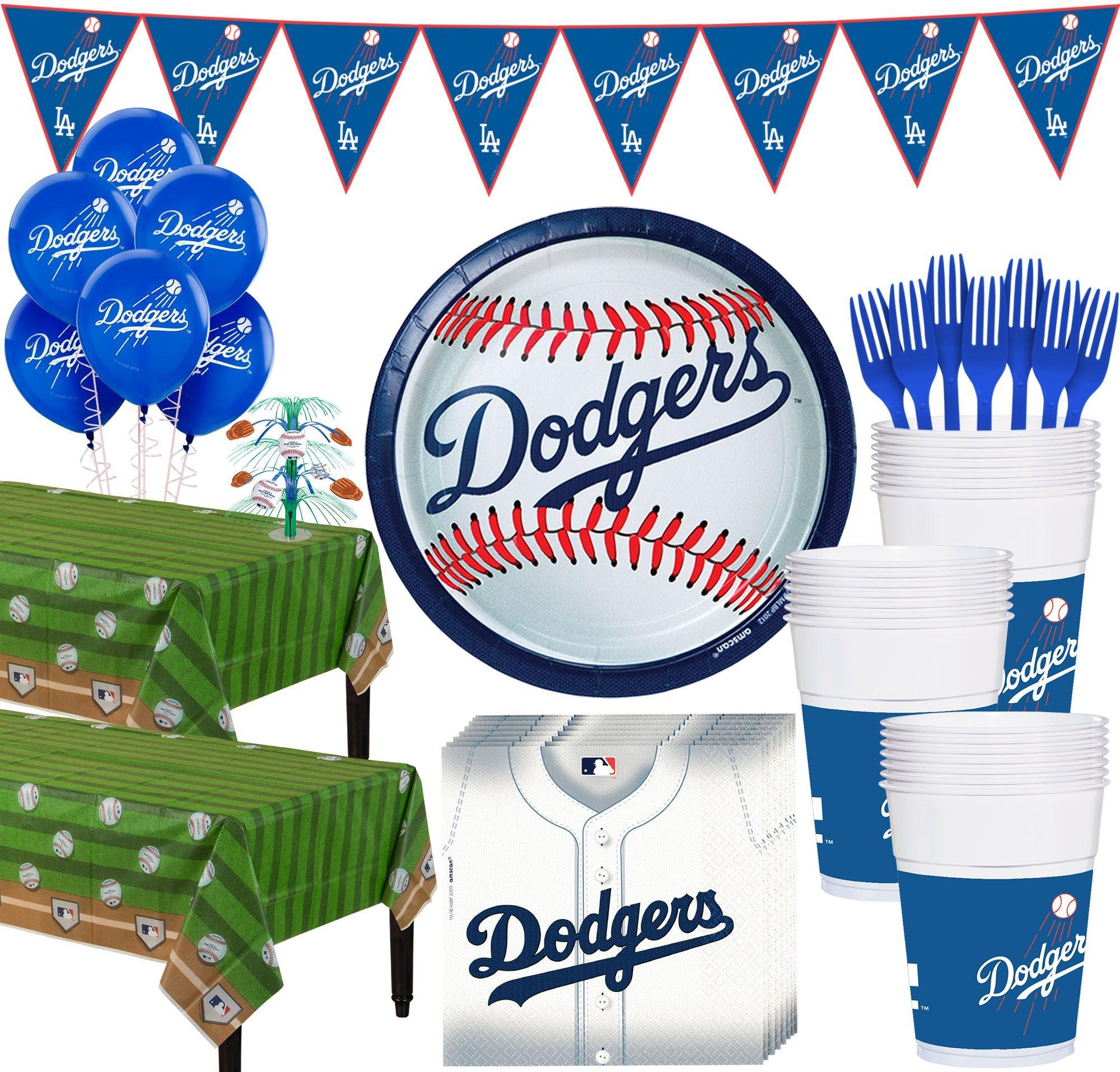 L.A. Dodgers Blue & White Plastic Loot Bags - 9 x 6.5 (8 Pc) - Perfect  for Baseball Fans, Birthday Celebrations & Sports Themed Events