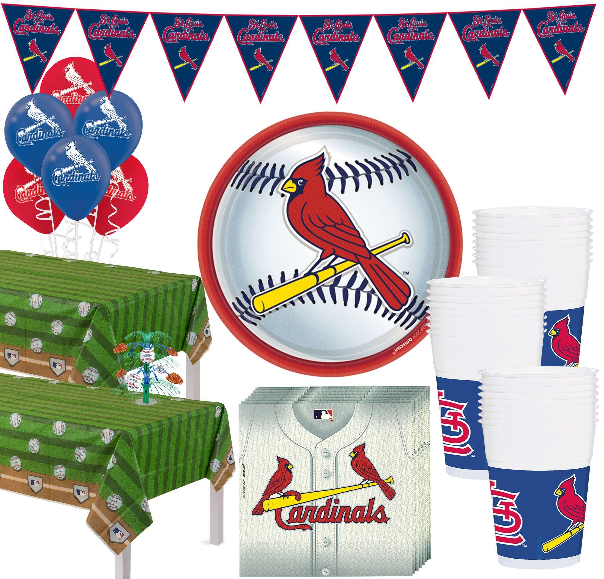 Super St. Louis Cardinals Party Kit for 36 Guests - Size - Party