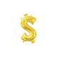 Air-Filled Gold Money Symbol Balloon
