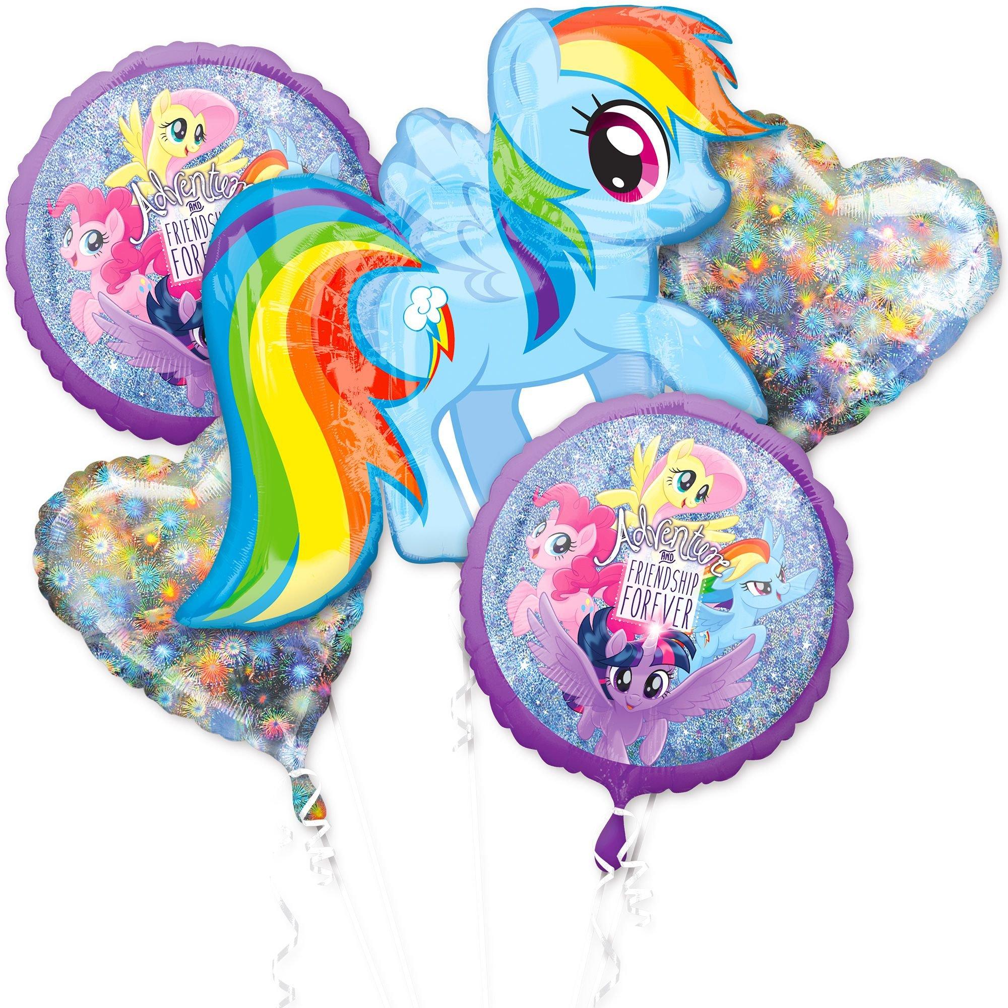 lila Vaardig geef de bloem water Prismatic My Little Pony Balloon Bouquet 5pc | Party City