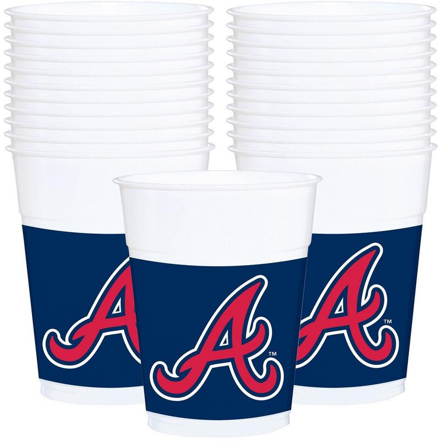 Atlanta Braves Plastic Cups 25ct