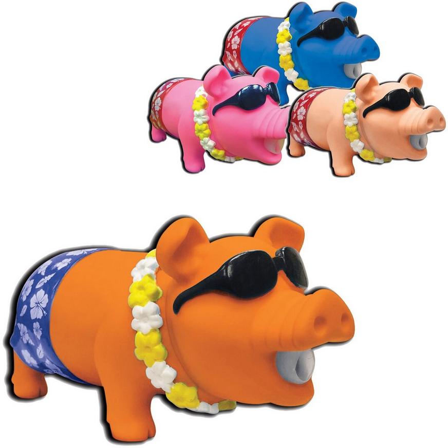 Aloha Squeeze Me Piggie 7 1/2in x 3 1/2in | Party City Aloha Squeeze Me Piggie 7 1/2in x 3 1/2in | Party City