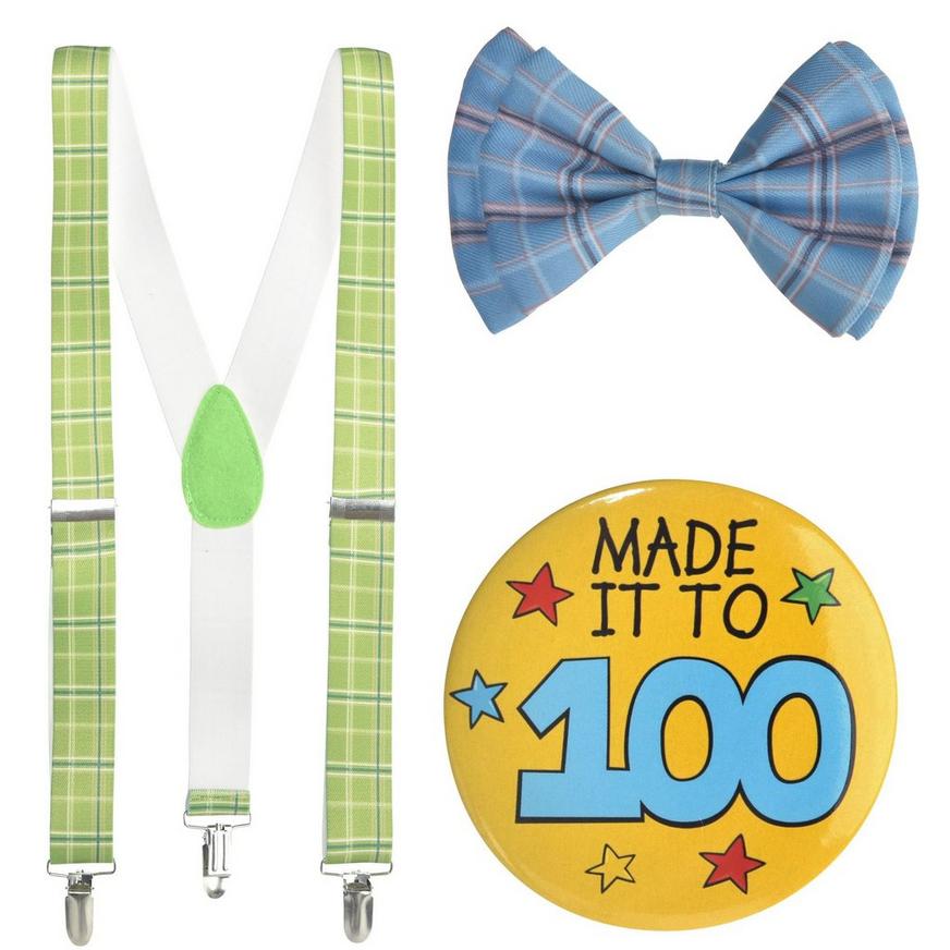 Boys 100th Day of School Grandpa Costume Accessory Kit