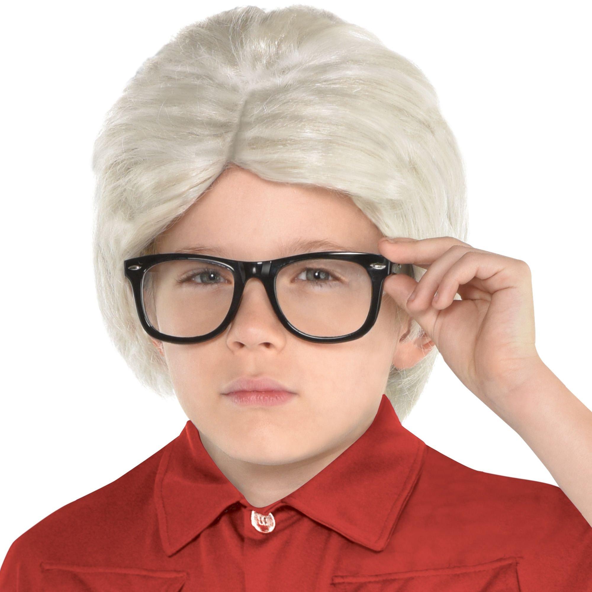 Kids old shop man wig