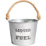 Liquid Fan Fuel Football Galvanized Bucket