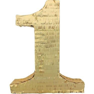 Gold Number 1 Pinata 15in x 22in