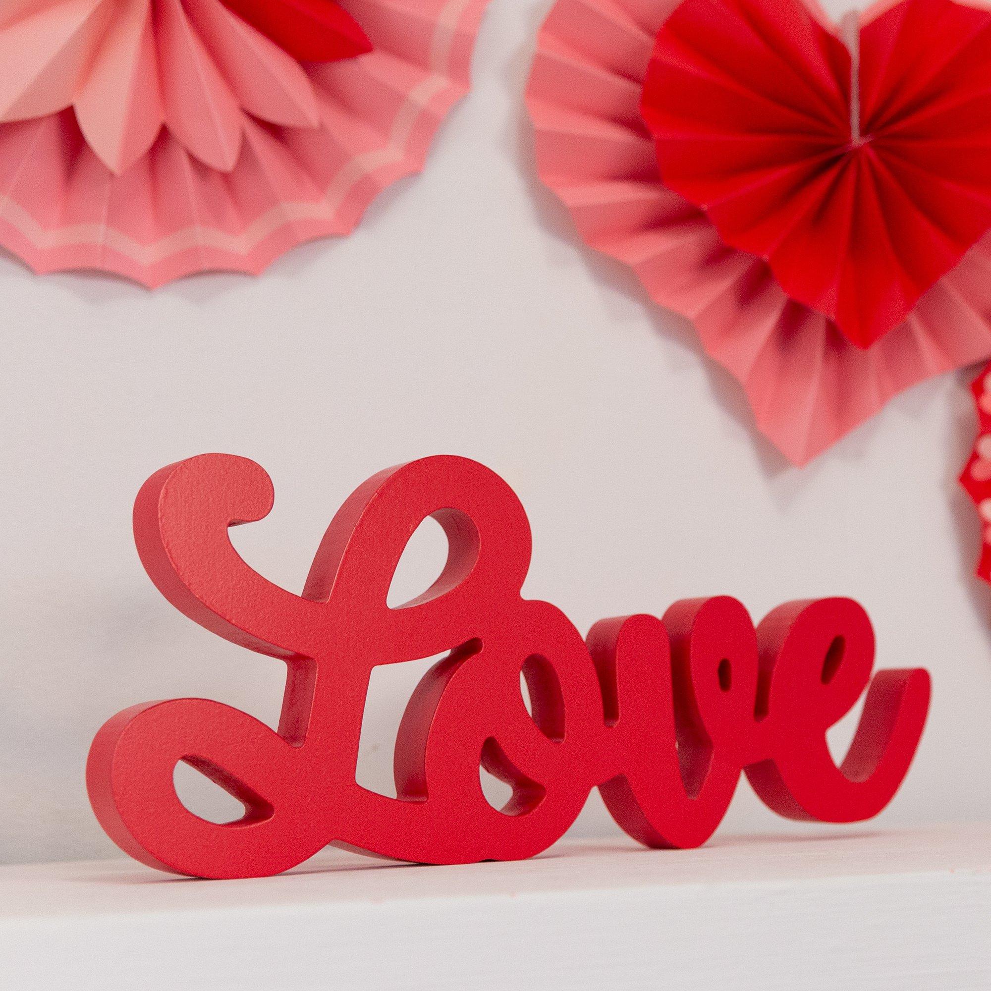 Script Love Block Letter Sign 13in x 6in | Party City