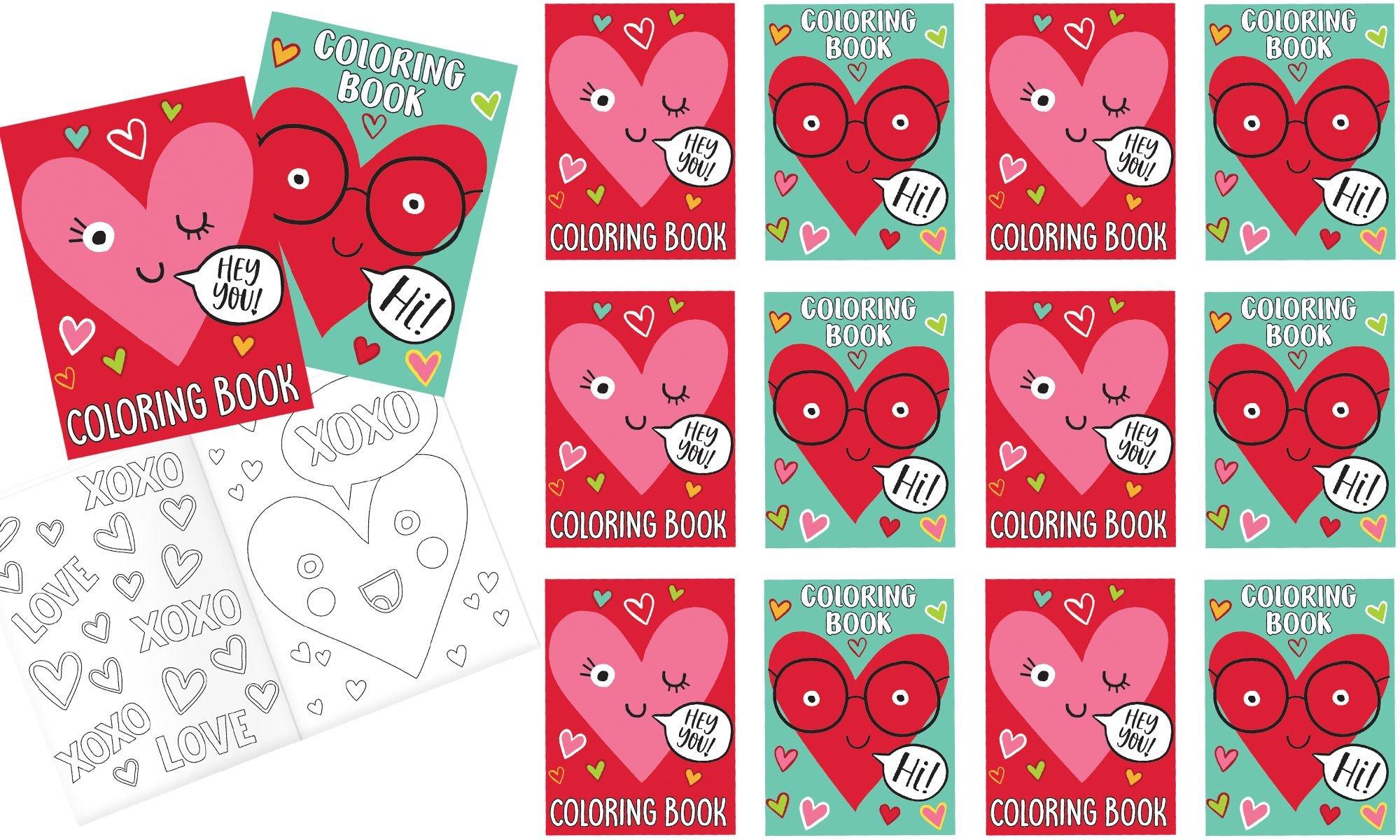  Valentines Day Coloring Books for Kids Bulk, Pack of 20, Small  Color Booklets in 5 Designs, Valentine Party Favors for Kids, Educational Valentine  Gifts for Kids Classroom, Valentine Treats for Kids 