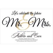 Custom Future Mr. & Mrs. Invitations