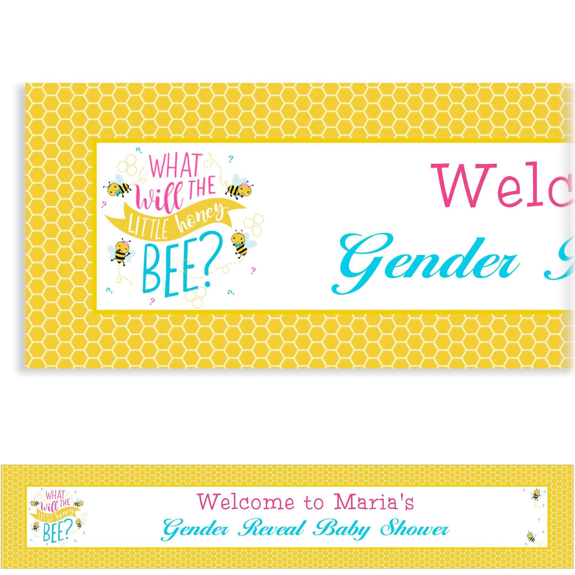 Bee Theme Baby Shower Decorations, It's A Babee Girl Banner Cake Topper Bee  Balloons for Girl Bumble Bee Baby Shower Decorations, Gender Reveal Party  Supplies 