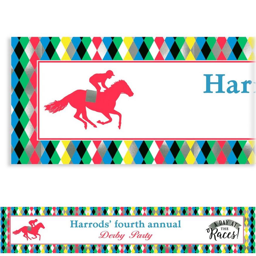 Custom Harlequin Kentucky Derby Banner