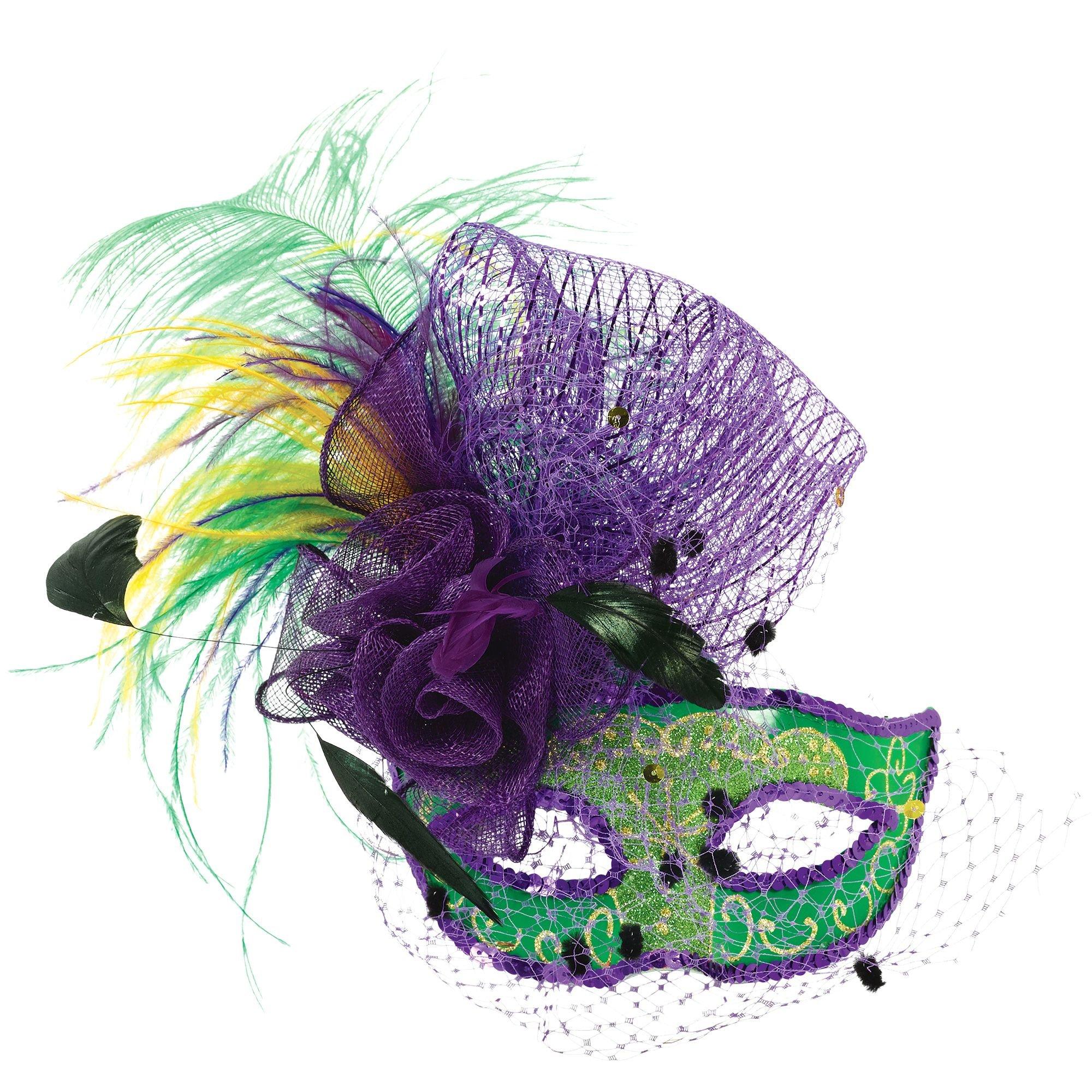 Elegance Mask Mardi Gras Masks in Mardi Gras Party Supplies