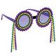 Mardi Gras Bead Sunglasses