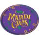 Good Times Mardi Gras Round Platter