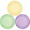 Gold, Green & Purple Lunch Plates 24ct