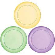 Gold, Green & Purple Lunch Plates 24ct