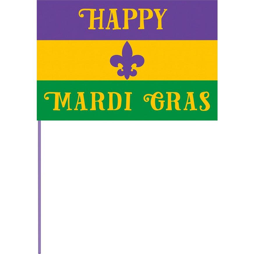 Happy Mardi Gras Flag