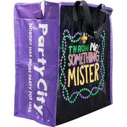 Bead Necklace Mardi Gras Tote Bags 5ct