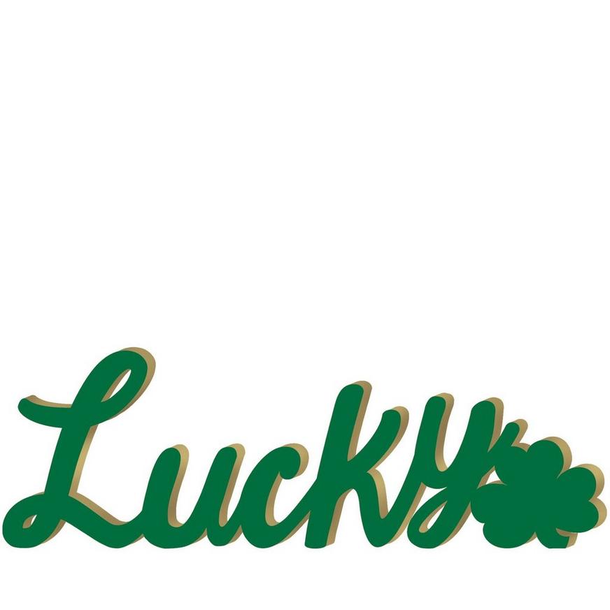 Lucky Block Letter Sign