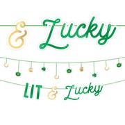 Lit & Lucky St. Patrick's Day Banner Kit 2pc