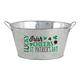 St. Patrick's Day Galvanized Party Tub 15 1/2in x 11 3/4in