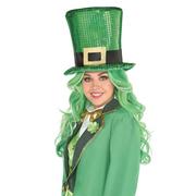 Oversized Sequin St. Patrick's Day Hat 14in x 12 1/2in
