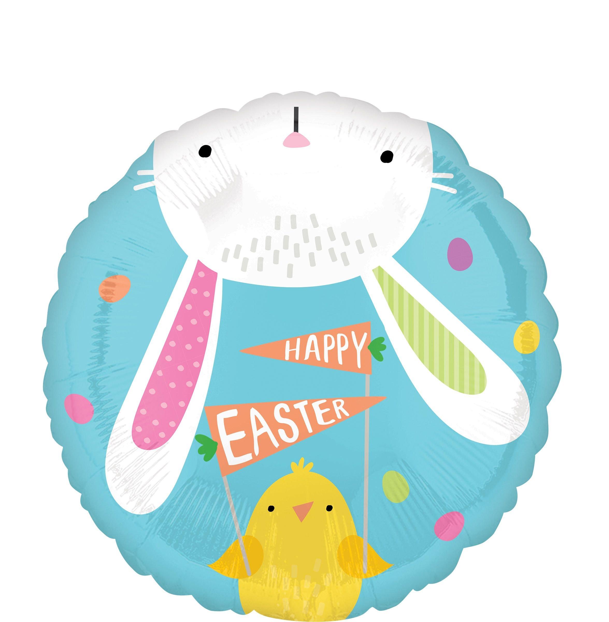 Hello Bunny Easter Balloon, 17in