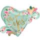 Giant Mint to Be Bridal Shower Heart Balloon 32in x 26in