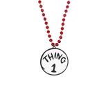Thing 1 & Thing 2 Pendant Bead Necklace - Dr. Seuss