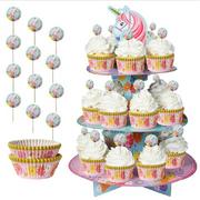 Magical Unicorn Cupcake Pick Kit for 24