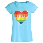 Adult Rainbow Heart Love Sleep Shirt