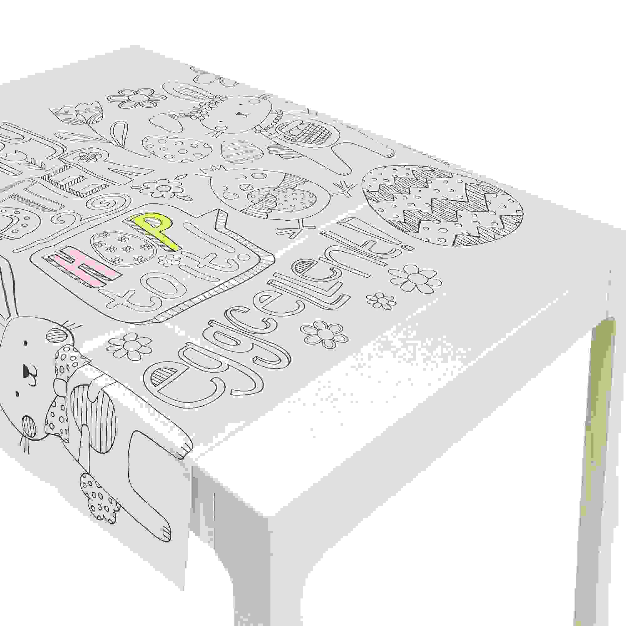 Easter Kids Coloring Table Cover