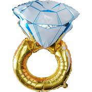 Ginger Ray Giant Diamond Ring Balloon, 32in