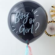 Ginger Ray Black Gender Reveal Confetti Balloon Pop Kit 5pc