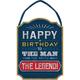Happy Birthday Classic Cardboard Hanging Sign, 10.5in x 14in