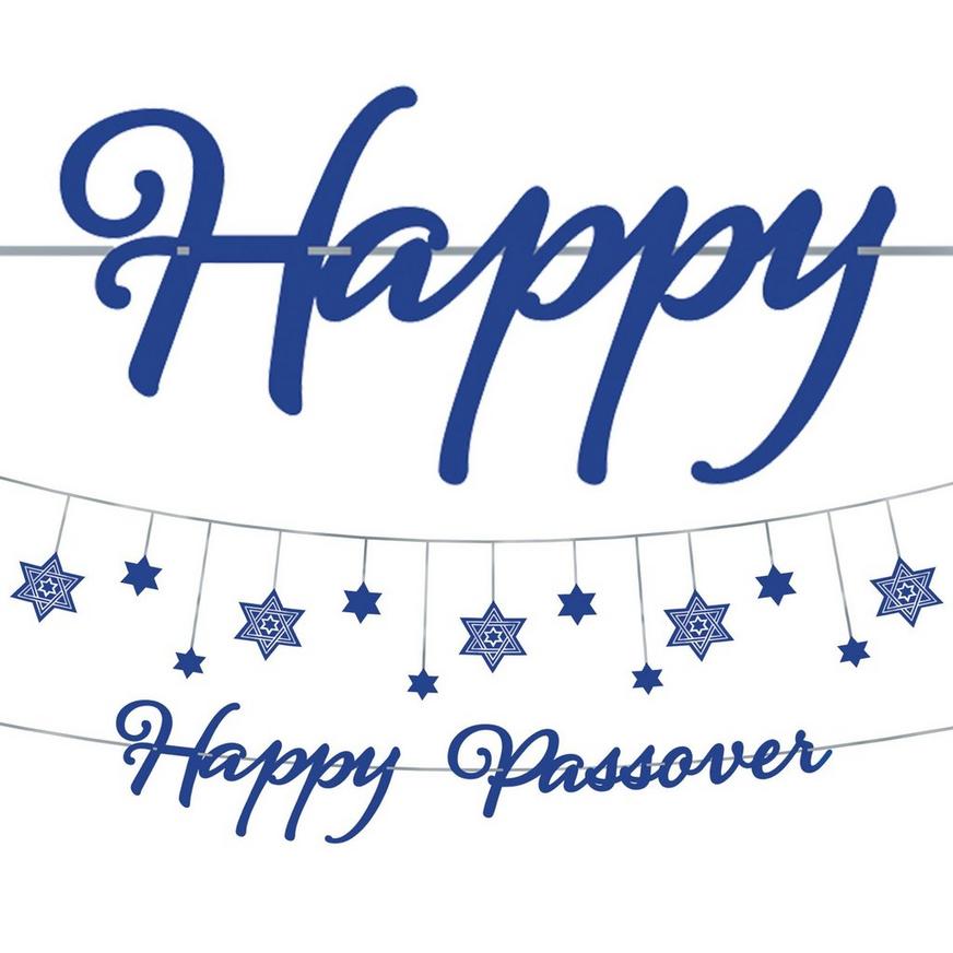Happy Passover Letter Banner Kit 2pc