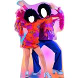 70s Disco Dance Couple Life-Size Photo Cardboard Cutout