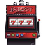Vegas Slot Machine Standee