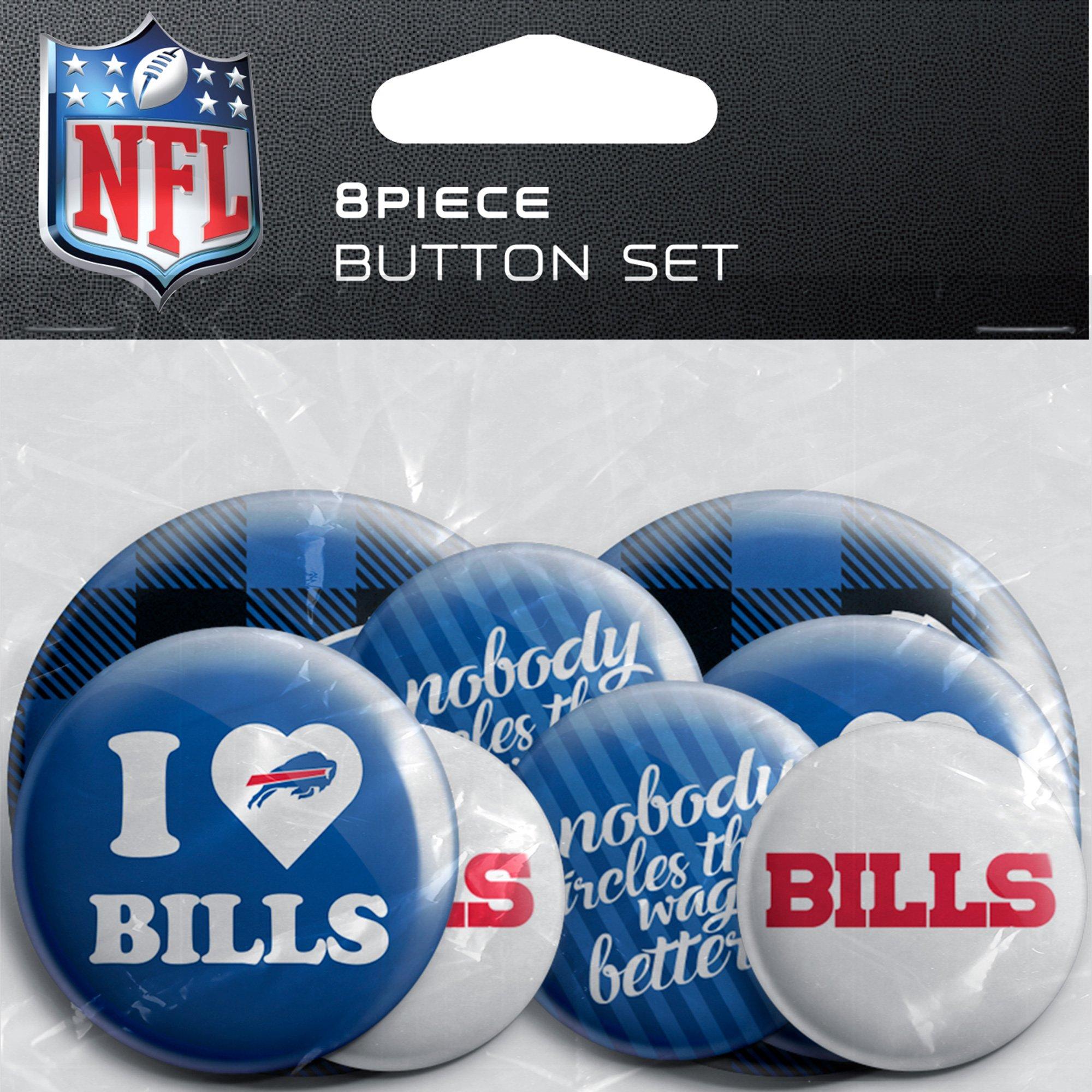Buffalo Bills Buttons, 8ct