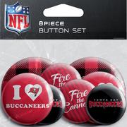 Tampa Bay Buccaneers Buttons, 8ct