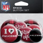 Atlanta Falcons Buttons, 8ct